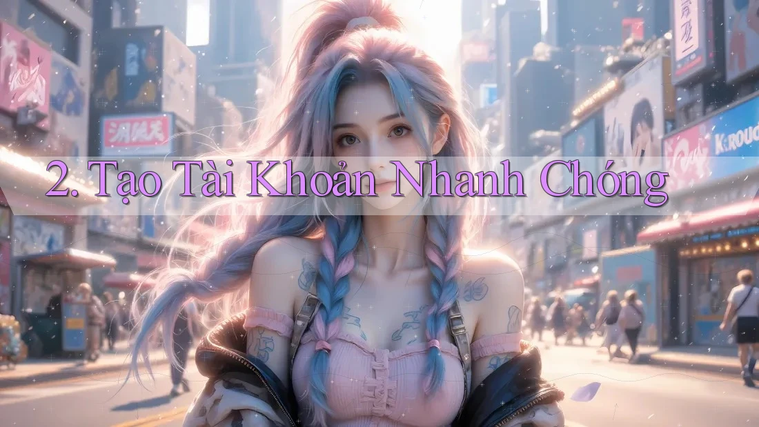 2. Tạo Tài Khoản Nhanh Chóng