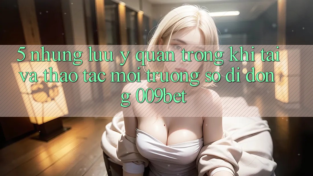 5. Những Lưu Ý Quan Trọng Khi Tải Và Thao tác Môi trường số di động 009bet