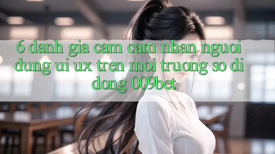 6. Đánh Giá Cảm cảm nhận Người Dùng (UI/UX) Trên Môi trường số di động 009bet