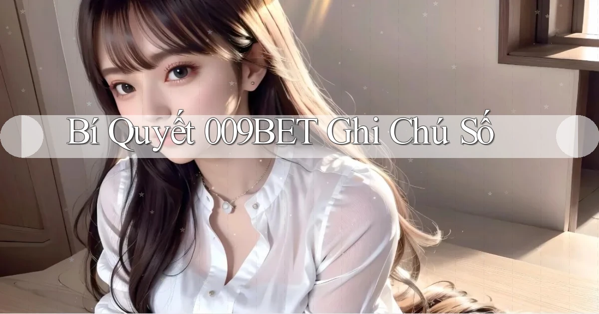 bí quyết 009bet ghi chú số