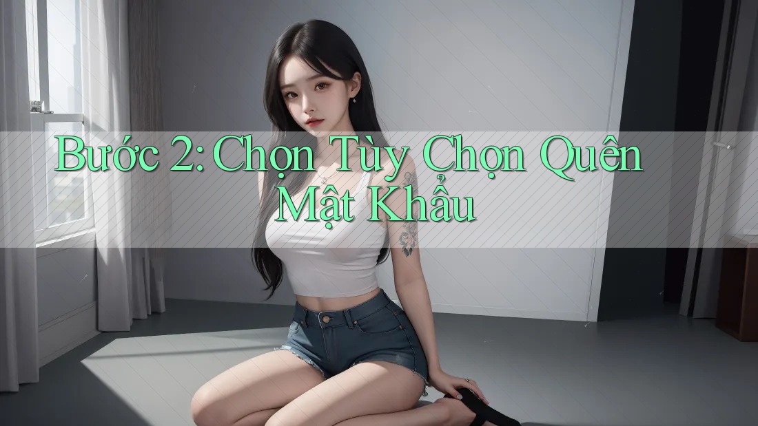 Bước 2: Chọn Tùy Chọn Quên Mật Khẩu Bước 2: Chọn Tùy Chọn Quên Mật Khẩu