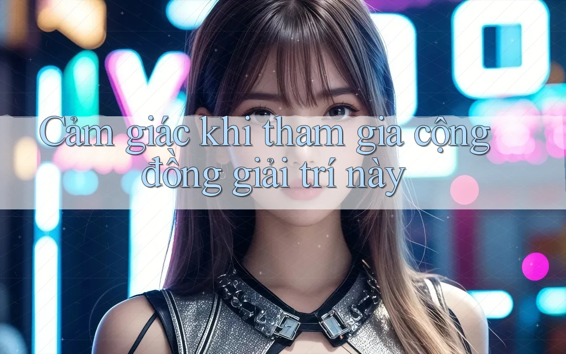 Cảm giác khi tham gia cộng đồng giải trí này