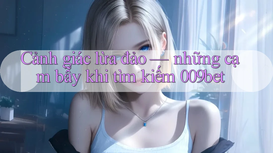 Cảnh giác lừa đảo — những cạm bẫy khi tìm kiếm 009bet