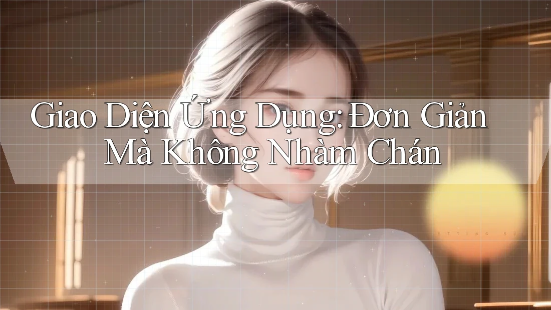 Giao Diện Ứng Dụng: Đơn Giản Mà Không Nhàm Chán