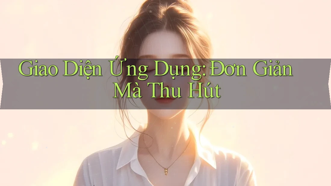 Giao Diện Ứng Dụng: Đơn Giản Mà Thu Hút