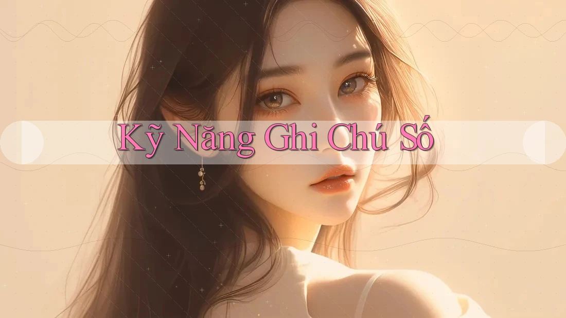 Kỹ Năng Ghi Chú Số Kỹ Năng Ghi Chú Số