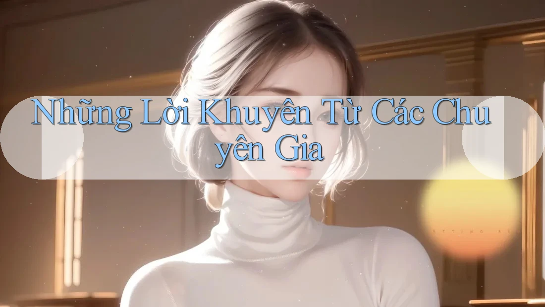 Những Lời Khuyên Từ Các Chuyên Gia Những Lời Khuyên Từ Các Chuyên Gia