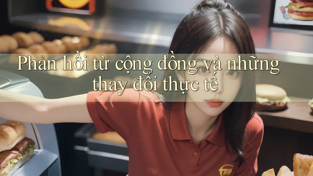 Phản hồi từ cộng đồng và những thay đổi thực tế Phản hồi từ cộng đồng và những thay đổi thực tế