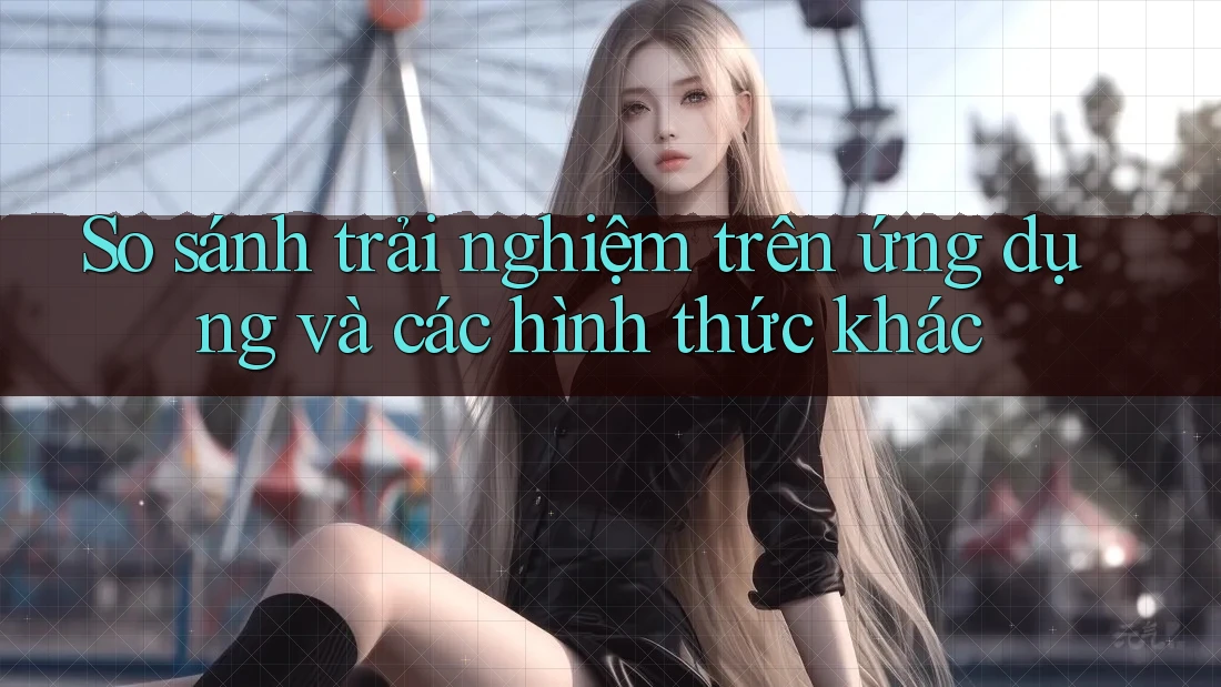 So sánh trải nghiệm trên ứng dụng và các hình thức khác So sánh trải nghiệm trên ứng dụng và các hình thức khác