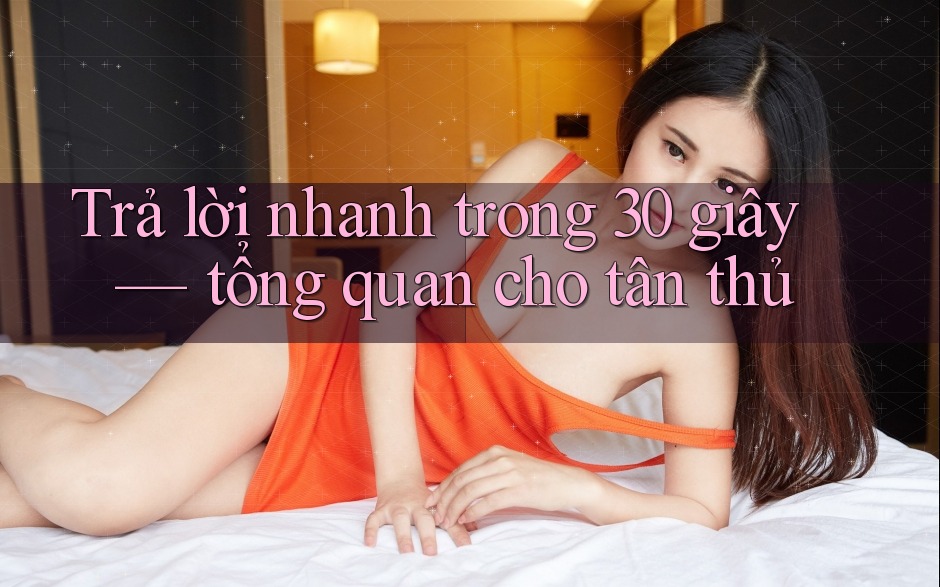Trả lời nhanh trong 30 giây — tổng quan cho tân thủ Trả lời nhanh trong 30 giây — tổng quan cho tân thủ