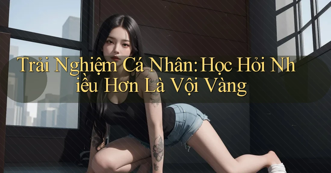 Trải Nghiệm Cá Nhân: Học Hỏi Nhiều Hơn Là Vội Vàng