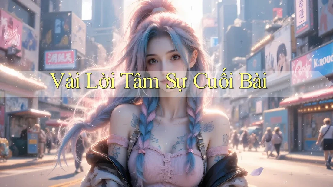 Vài lời tâm sự cuối bài